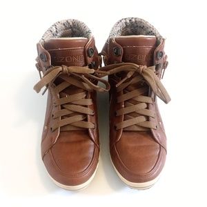 Ozono Brown Leather Shoes